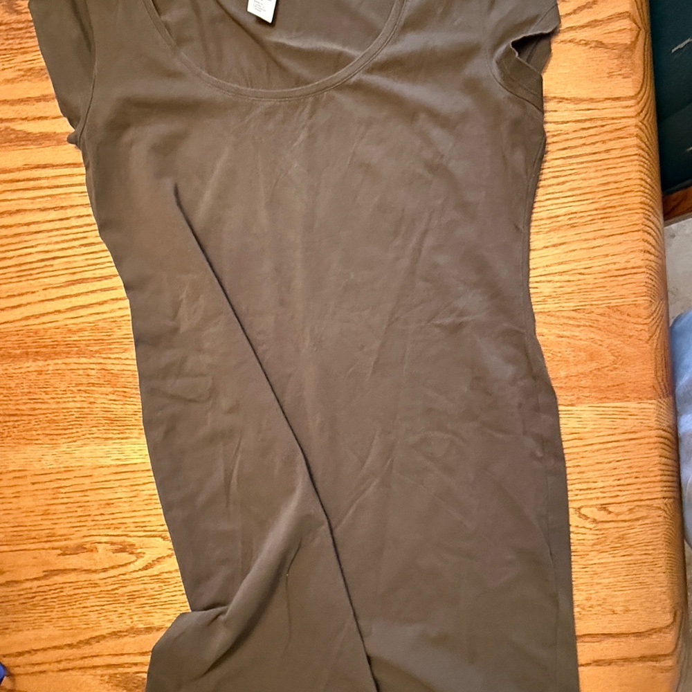 H&M Basic Olive Green Top